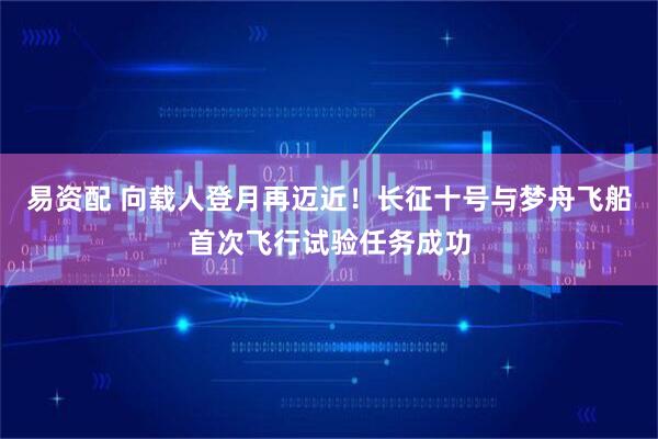 易资配 向载人登月再迈近！长征十号与梦舟飞船首次飞行试验任务成功